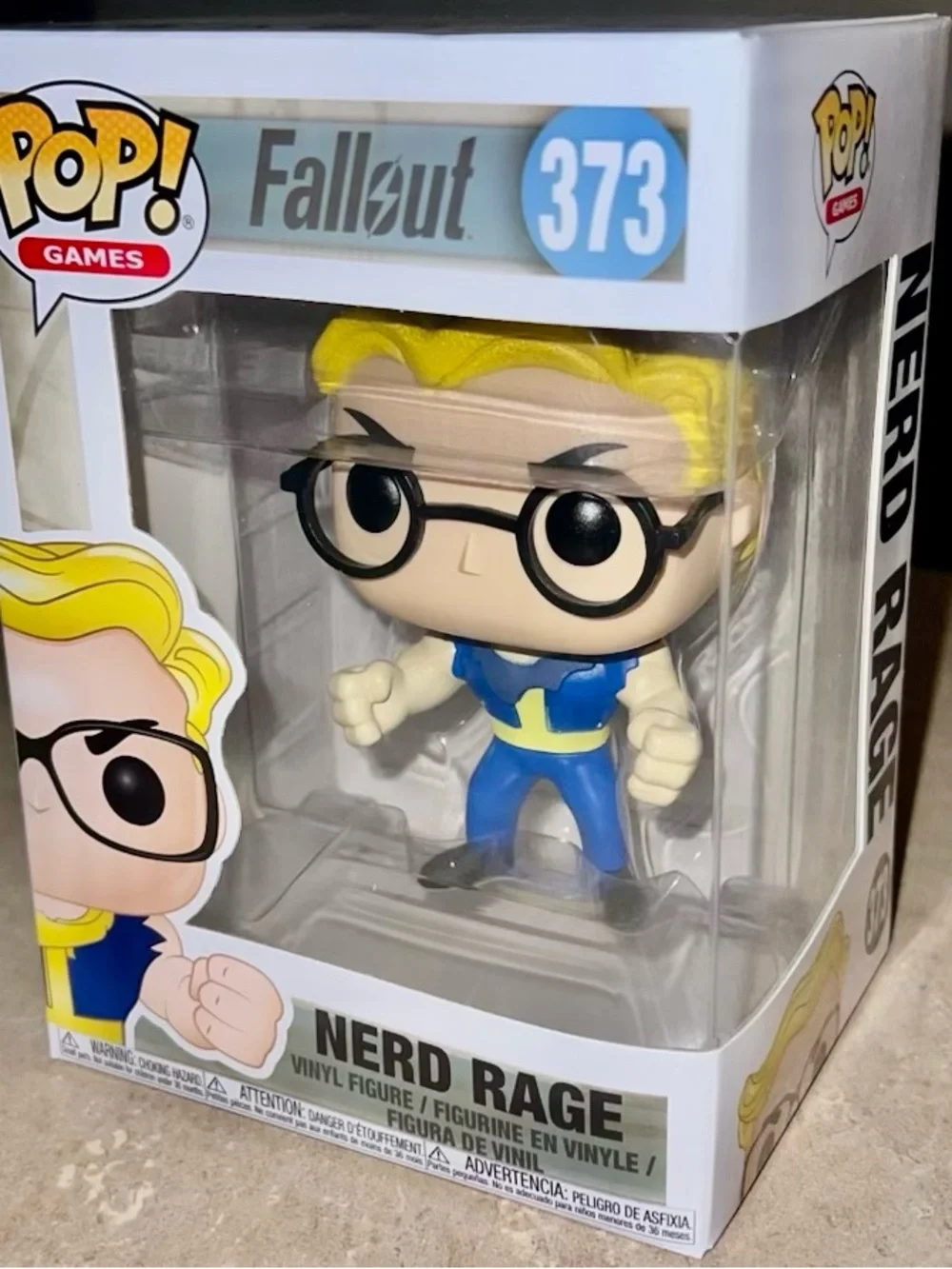 Funko Pop! Fallout Nerd Rage Vinyl Figure - Blue, Yellow & Black